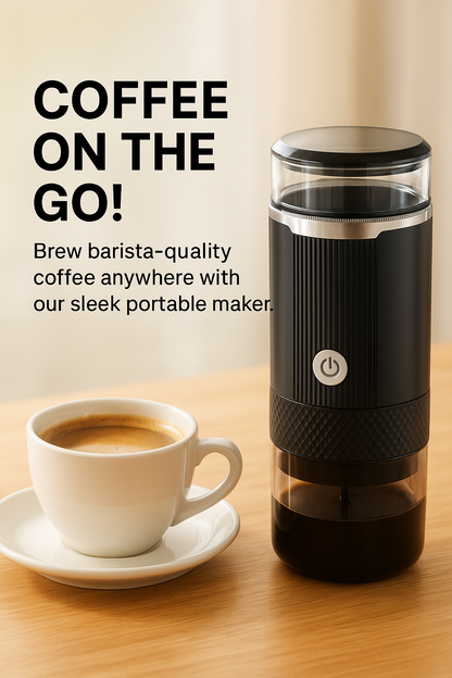 Cordless Electric Espresso Maker – Barista-Style Coffee Anywhere
