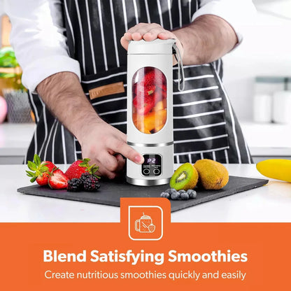 Portable USB Blender – Rechargeable Smoothie Maker (450ml)