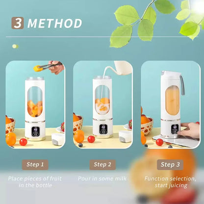 Portable USB Blender – Rechargeable Smoothie Maker (450ml)